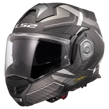 LS2 FF901 Advant X Carbon Horizon matt-silver grey Seitenansicht